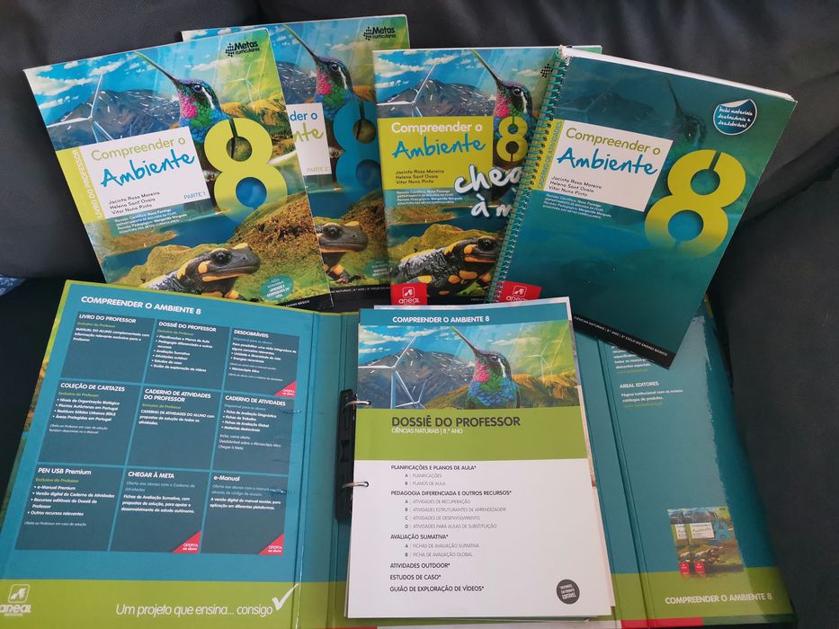 Manual +caderno de atividades +dossier do professor  Ciências Naturais 8 ano