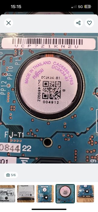 Disco Rigido Sata Fujitsu MHY2160BH 160GB