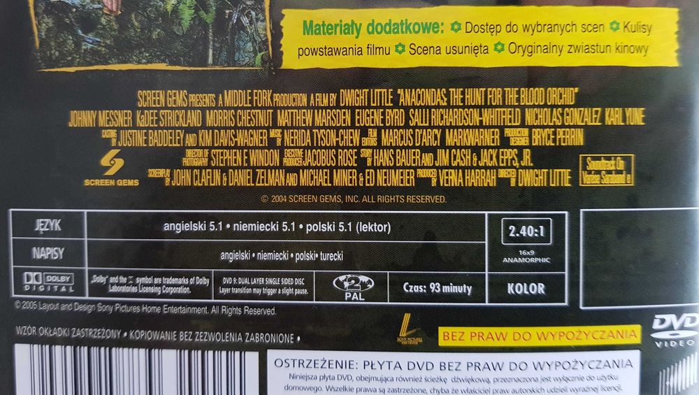 Anakondy  - DVD ...