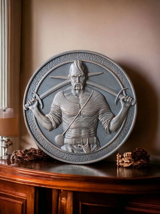 Козак Іван Сірко! Подарунок патріоту, панно герб, картина з дерева