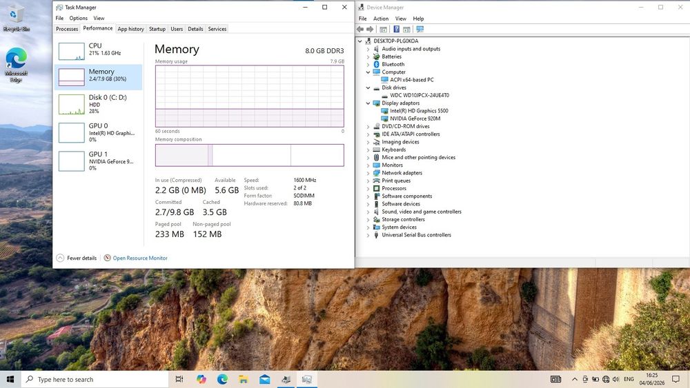 Lenovo G70‑80 • 17.3" • i3 • 8GB RAM • NVIDIA 920M (2GB)