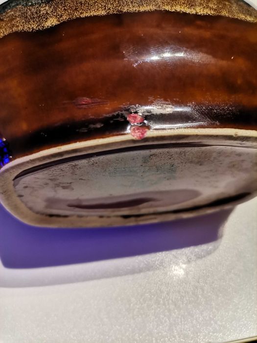 Wazon brązowo czarny