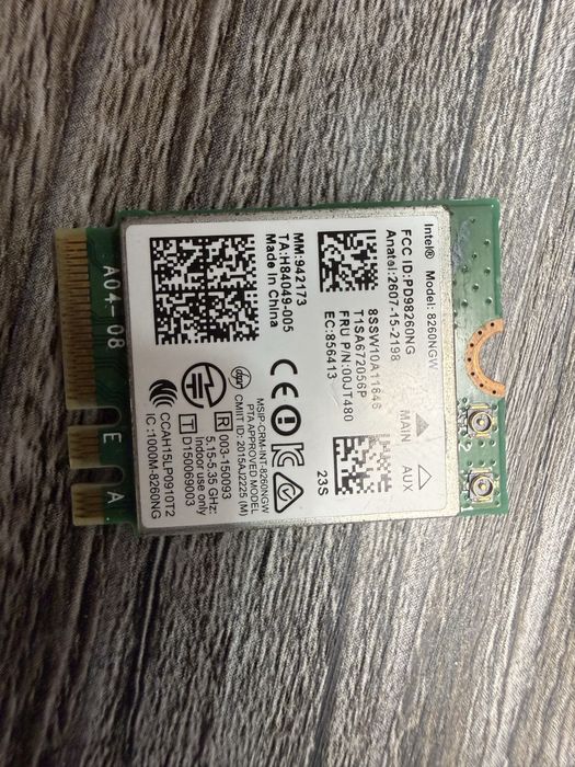 Wi-Fi Bluetooth модуль Intel 8260NGW M.2 NGFF для ноутбука