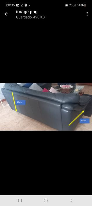 Sofá 3 lugares da Sala (1 de 2 lugares de oferta)