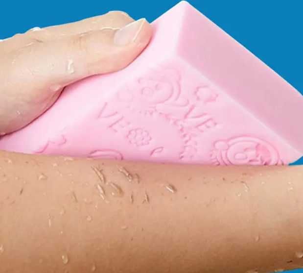 Губка-скраб відлущувальна  для тіла, Мочалка для пілінгу