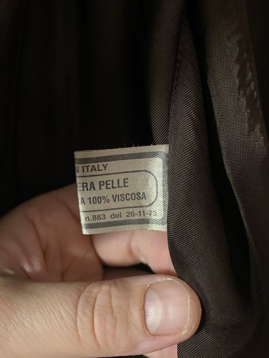 Пиджак кожаный mode in italy Santa Maria винтаж р 52 L