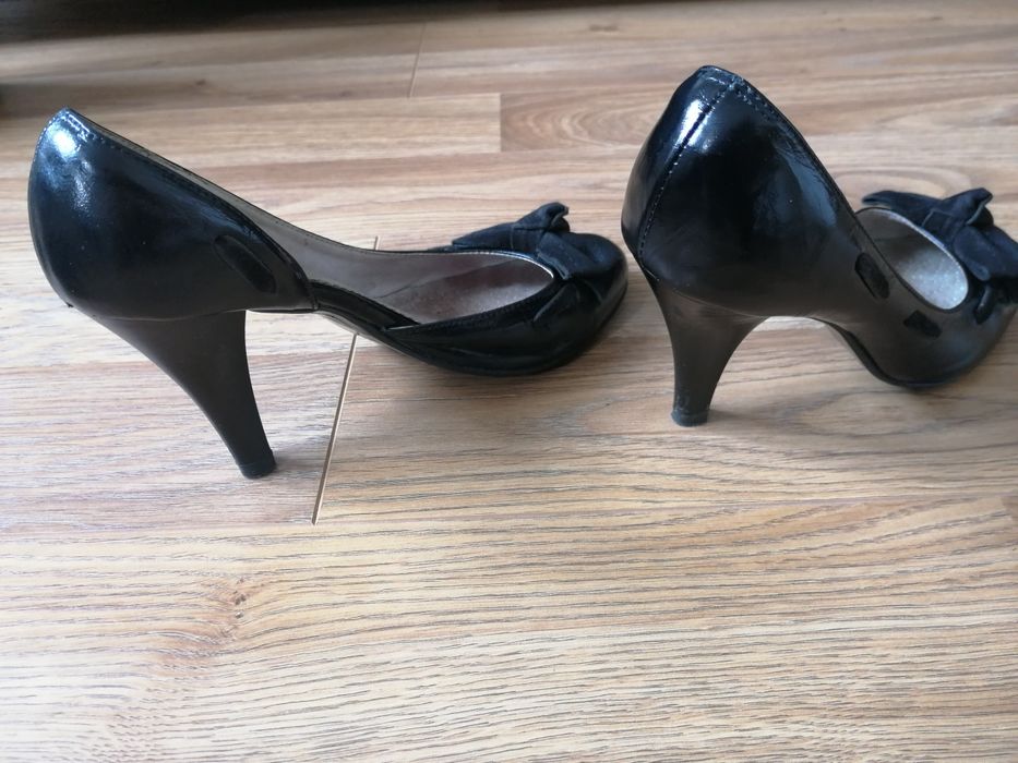 Buty na obcasie Francja , 100 % skóra !!!