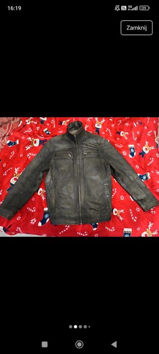 Kurtka skórzana męska