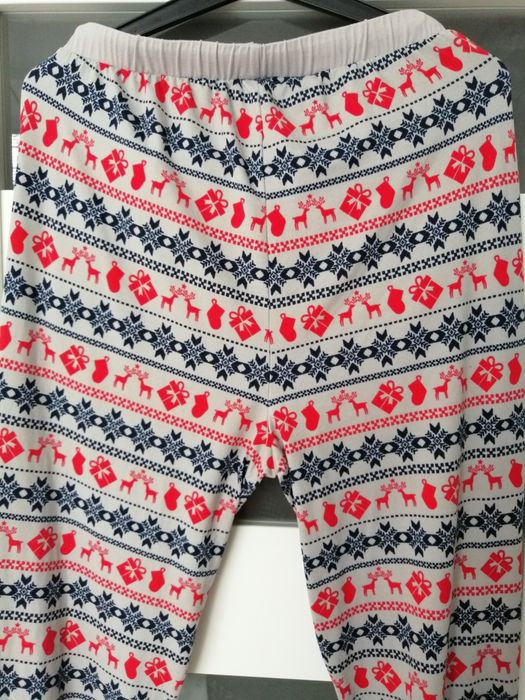 Vero moda spodnie świąteczne piżamowe M