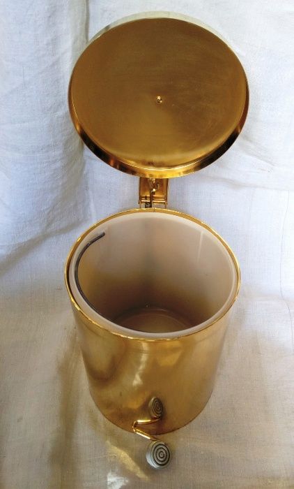 Balde Lixo Casa Banho Banho Ouro