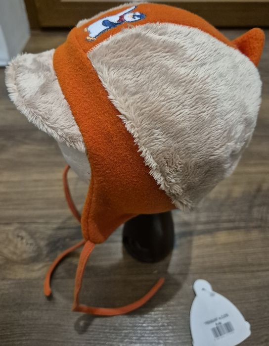 Ciepła czapka Pingwinek 44 Nowa