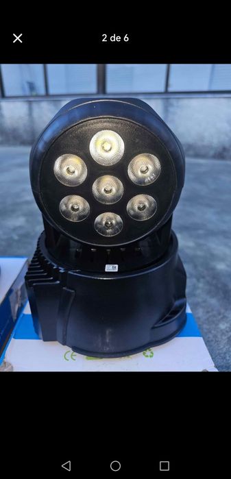 Vendo 4 moving head light como novos,