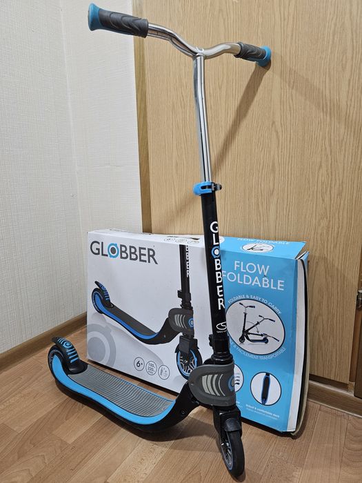 Самокат Globber Flow Foldable 125 чорно-синій