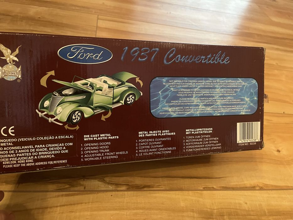 Miniatura Ford 1937 Convertible