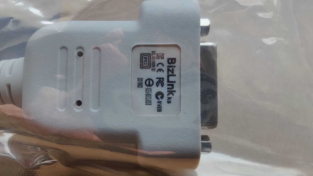 Przejściówka kabel BizLink DP DisplayPort - DVI męski - żeński, nowy