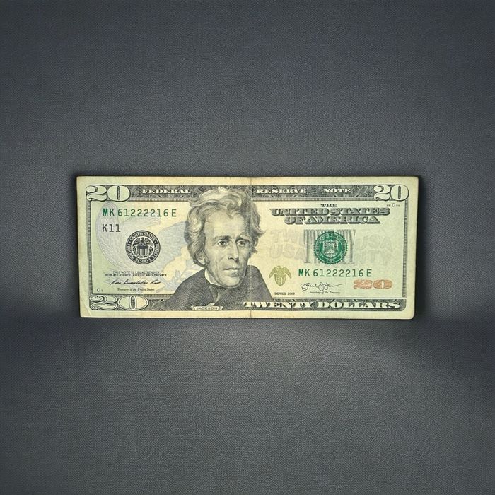 20 Dollars United States 2013 Radar Serial Number Banknote