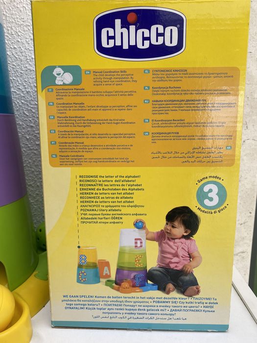 Chicco Stack & Fun Brinquedo educativo Torre + Puzzle + Bolas
