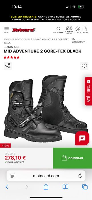 Botas SIDI mid adventure 2 gore - tex black