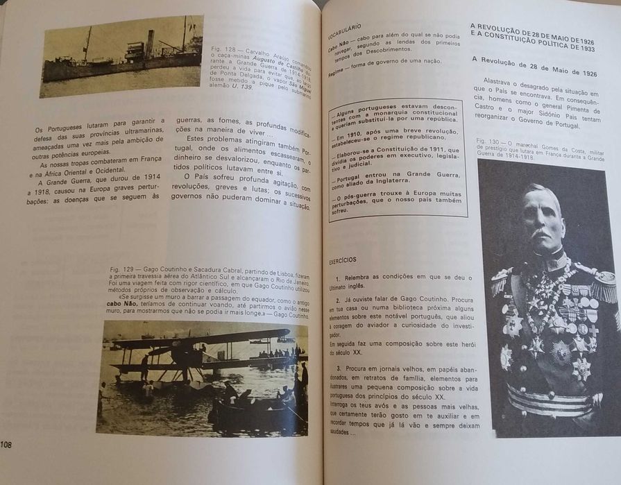 Livro escolar antigo História e Geografia de Portugal 2.º ano do ciclo