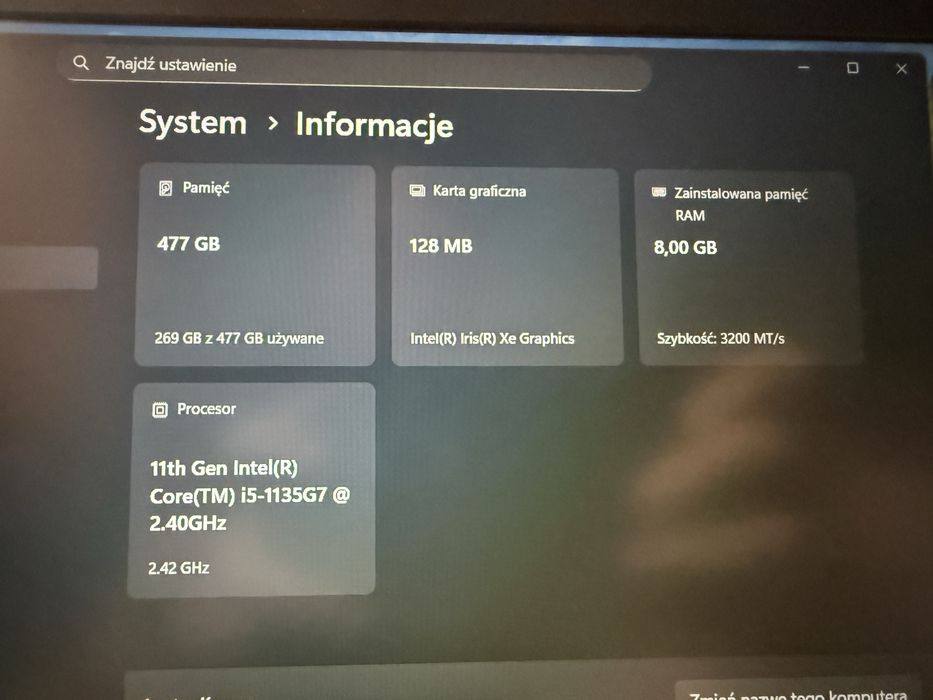 Lenovo IdeaPad3 15ITL6 8GB RAM 512 GB