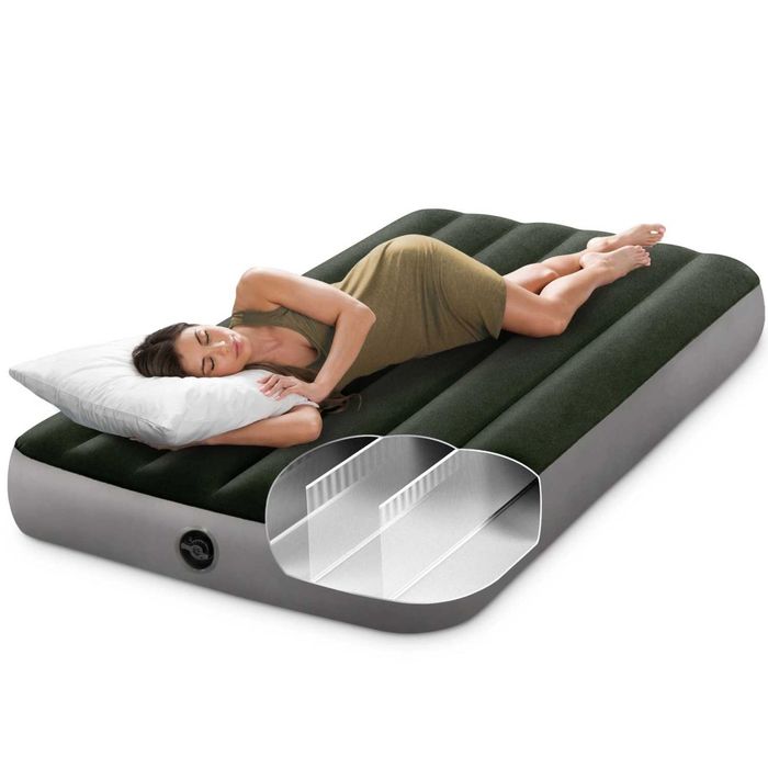 INTEX 64106 Materac dmuchany FiberTech 1-osobowy 136 kg