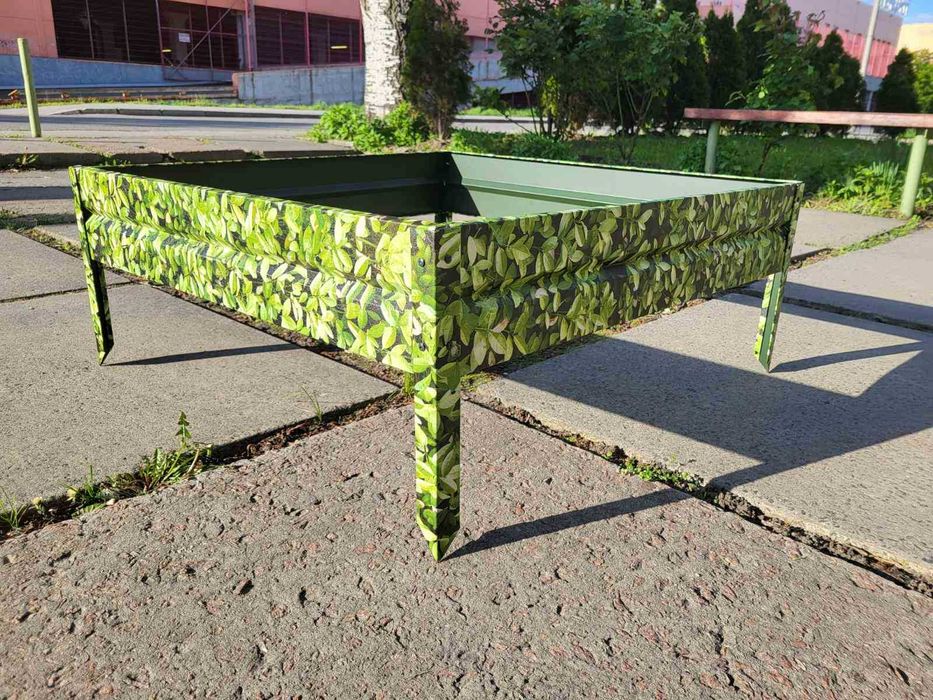 Висока тепла грядка  Металева збірна  висока клумба для квітів