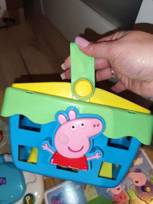 Zestaw zabawek świnka Peppa układanki sorter