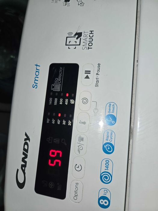 Pralka Candy .Smart . 40 cm.8kg/1400 obr.Po serwisie.Super model.