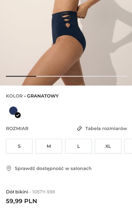 Dół bikini wysoki stan Reserved nowe