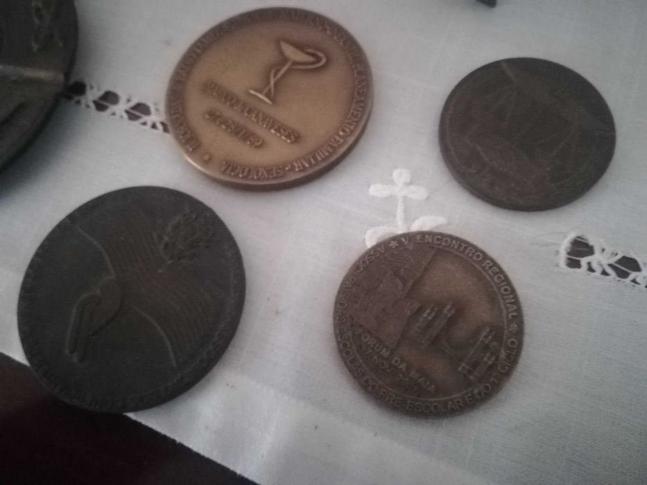 Coleção de medalhas em BRONZE