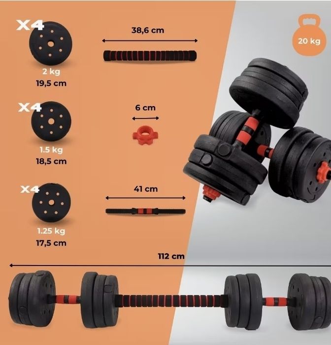 Pesos / Halteres 10kg x2