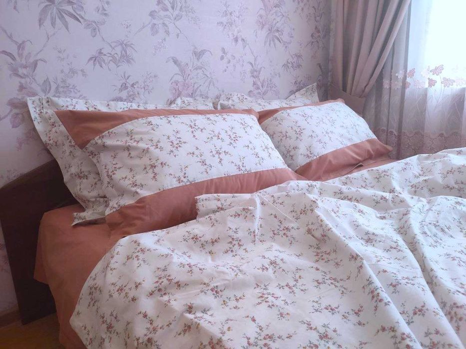 100% бавовна Двоспальна постільна білизна ранфорс