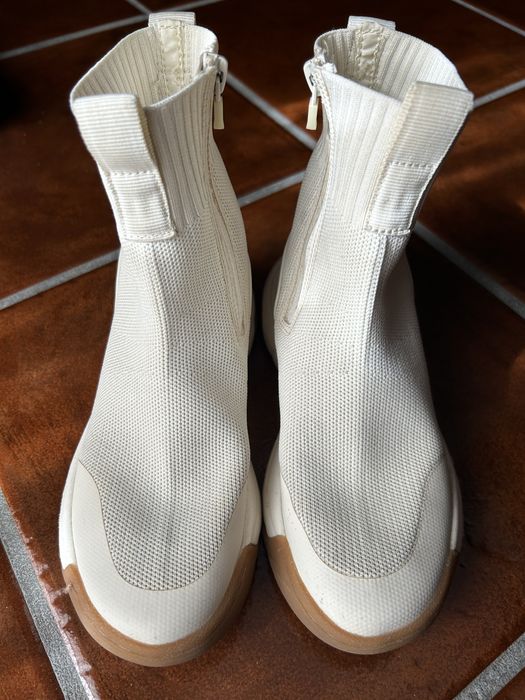 Botas bege elásticas Zara n° 34