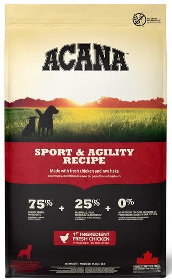 Bezglutenowa karma dla aktywnych psów - Acana Sport Kurczak 11,4kg