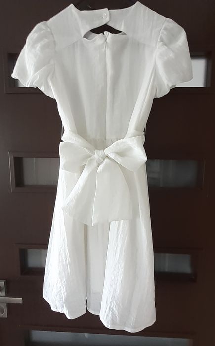 Sukienka biala ecru 146  Coccodrillo elegant