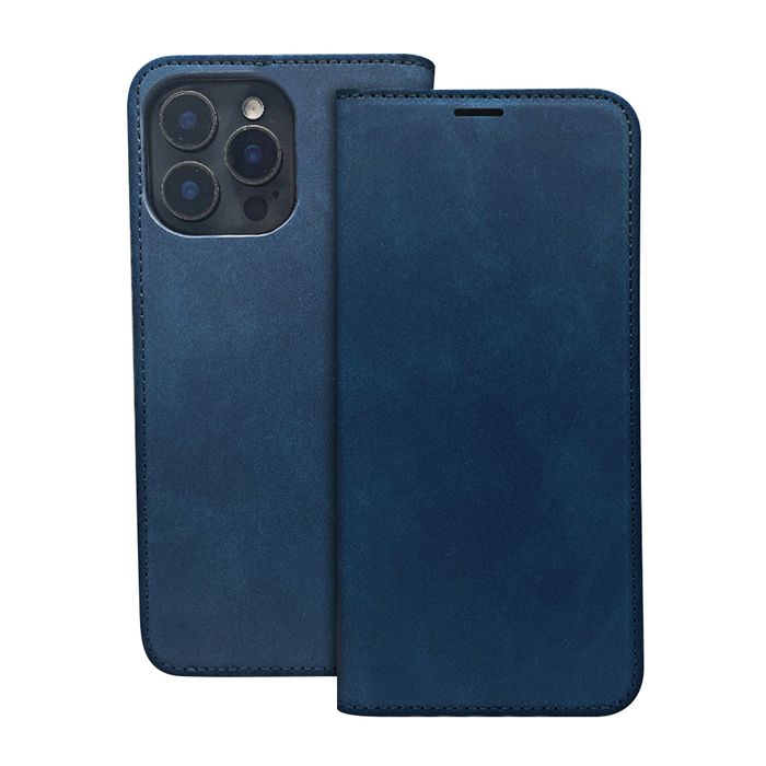 Etui Smart Suede do Honor 400 Smart / X7D 4G / X7D 5G granatowe