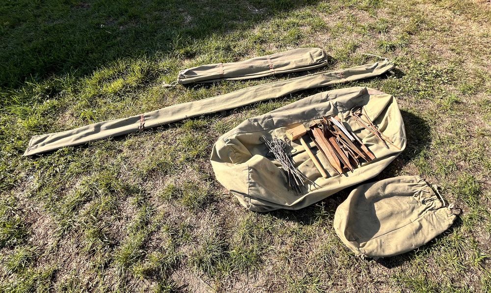 Namiot wojskowy 6 osobowy 3.9 x 2.8 m N6 harcerstwo biwak survival