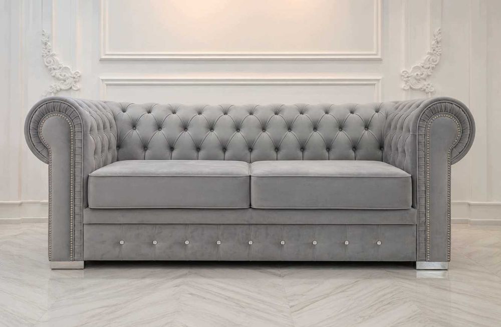 Pikowana Sofa Chesterfield 3.5-os. Classic 235cm | Ręczna produkcja Premium