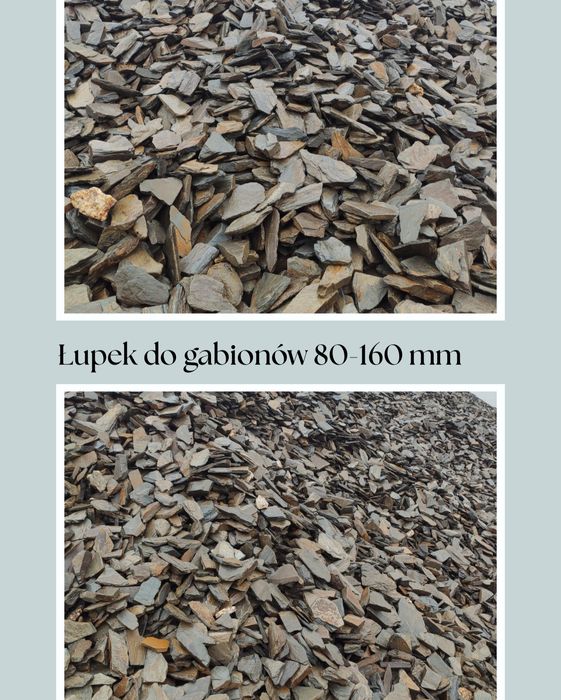 Kora kamienna łupek szarogłazowy księżycowy tona z dostawą + głaz