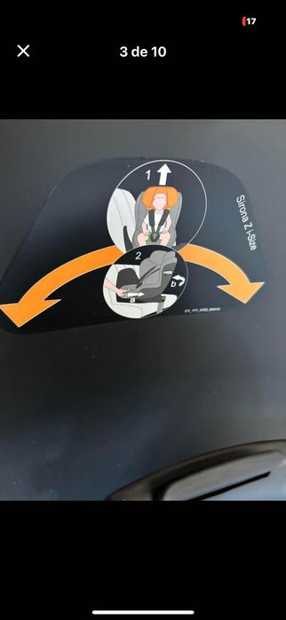 Ovinho Cybex com base giratória.
