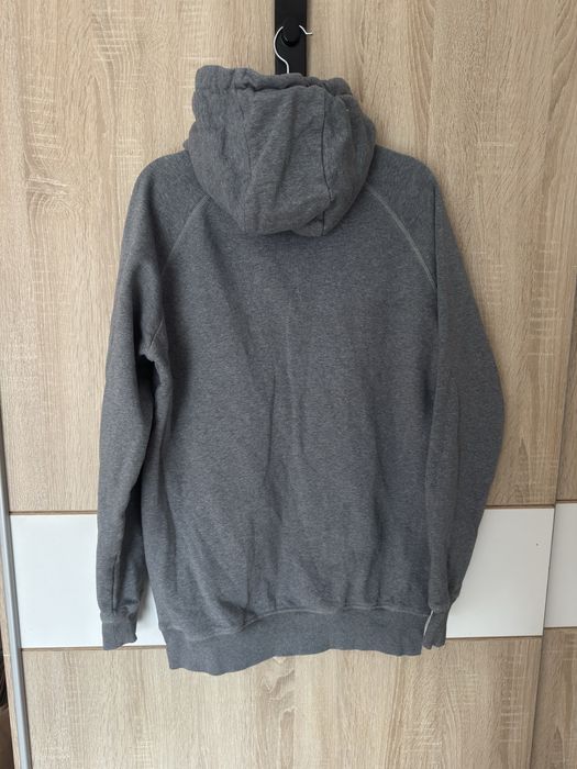 Bluza Gymshark M szara hoodie logowana ciepła haft