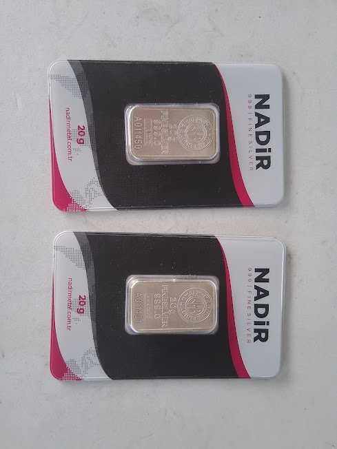 Barras de Prata (NADIR) de 20 gr.