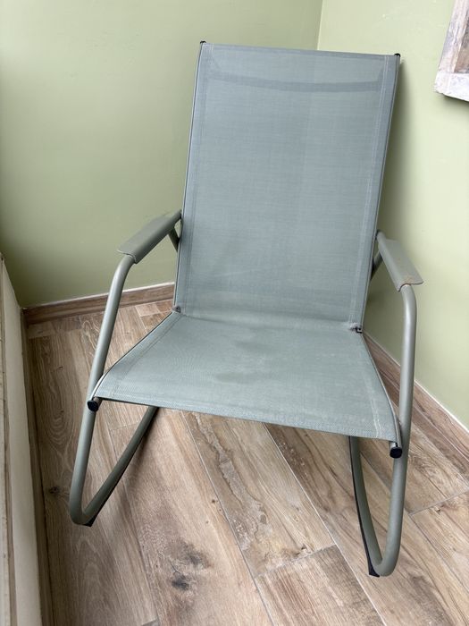 Cadeirão baloiço metal verde kaki Lyco Naterial