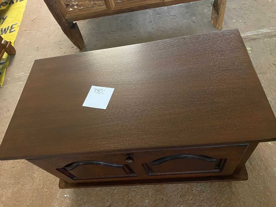 Kufer Kuferek szafka RTV dębowy dąb rustykalny FV DOWÓZ