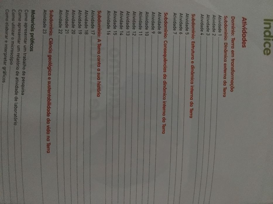 Caderno de Atividades de Ciências Naturais 7°ano