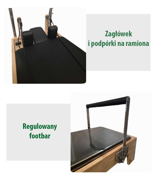 Profesjonalny Reformer Pilates 2w1 | NOWY