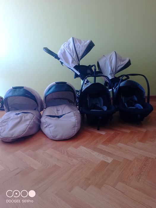 Wózek blizniaczy bebetto 42