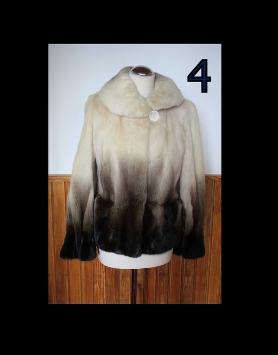 Kurtka z norek Norki cieniowane grzbiety Futro naturalne (4)