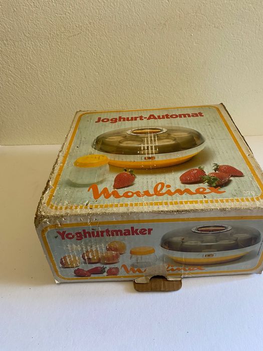 Iogurteira Moulinex na embalagem original retro vintage