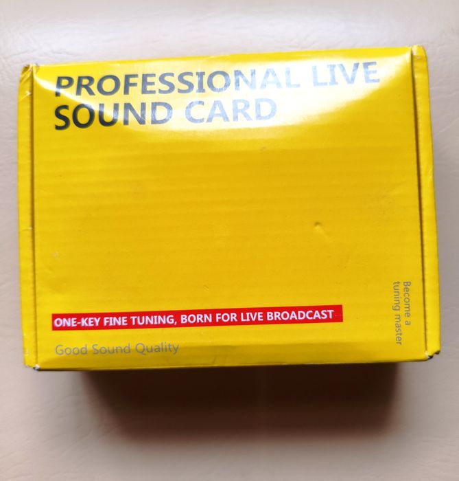 Placa de Som V8 para Stream live Karaoke